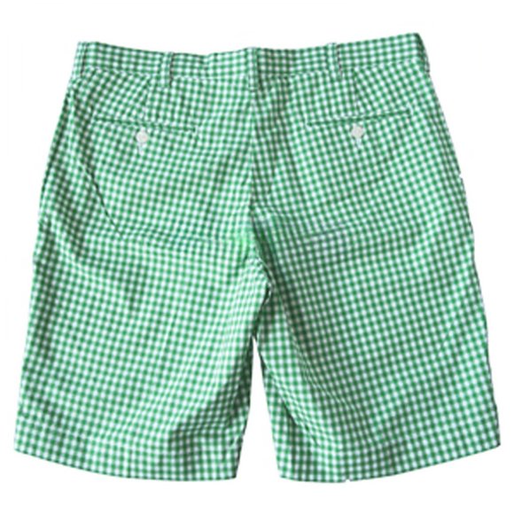 NEW Polo Ralph Lauren Gingham Shorts! Green & White Check  Suffield Style Cotton - Picture 2 of 4